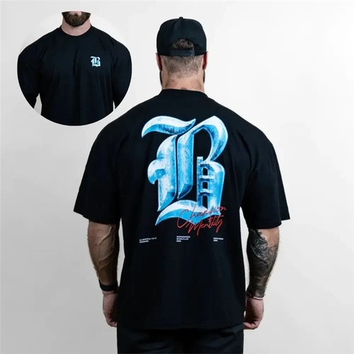 Fitness CBUM fitness muscle man cotton T-shirt T-shirt CBUM Thavage jogging CBUM summer CBUM men