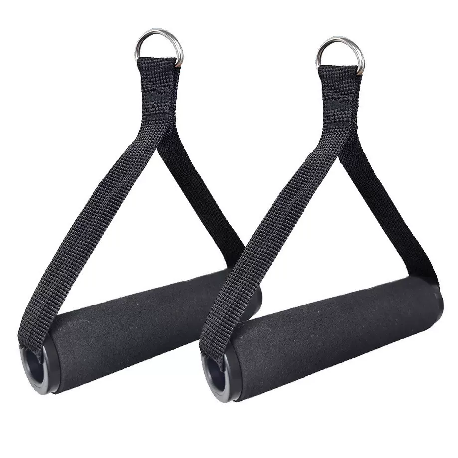 拉力绳11件套拉力器配件拉手手柄门扣收纳袋脚套包胶橡胶手柄