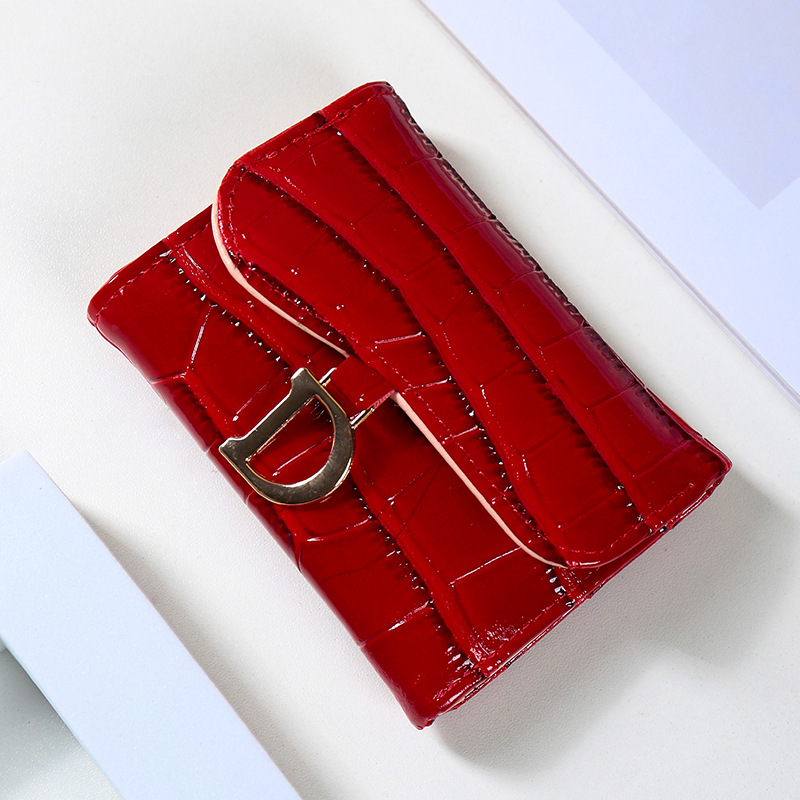 Nueva atmósfera europea y americana de moda cocodrilo de alta calidad de mujer multi-tarjeta anti-robo bolsa deslizante multifunción bolso de cambio