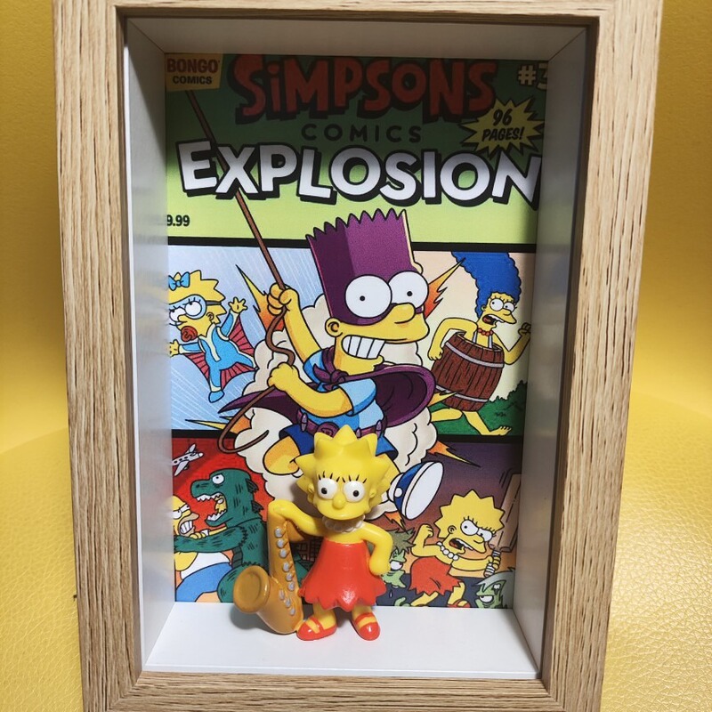 Retro Classic Simpsons Sister Doll Scene Photo Frame