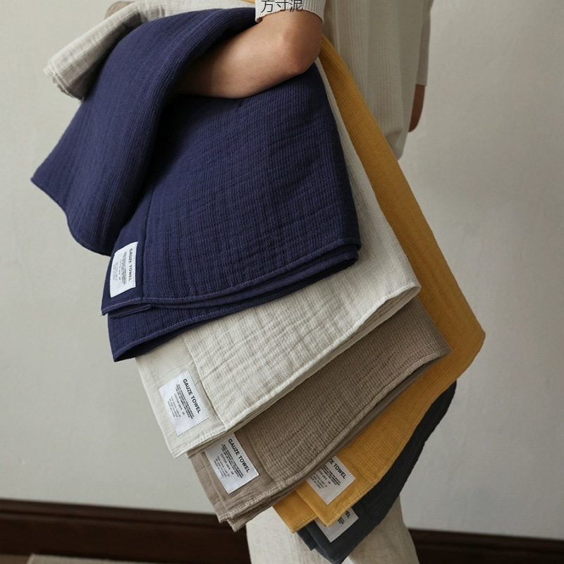 Gauze Towel Rectangular Household Face Wash Soft Cotton Baby Small Square Towel Sandwich Absorbent Bath Towel Supply Chain