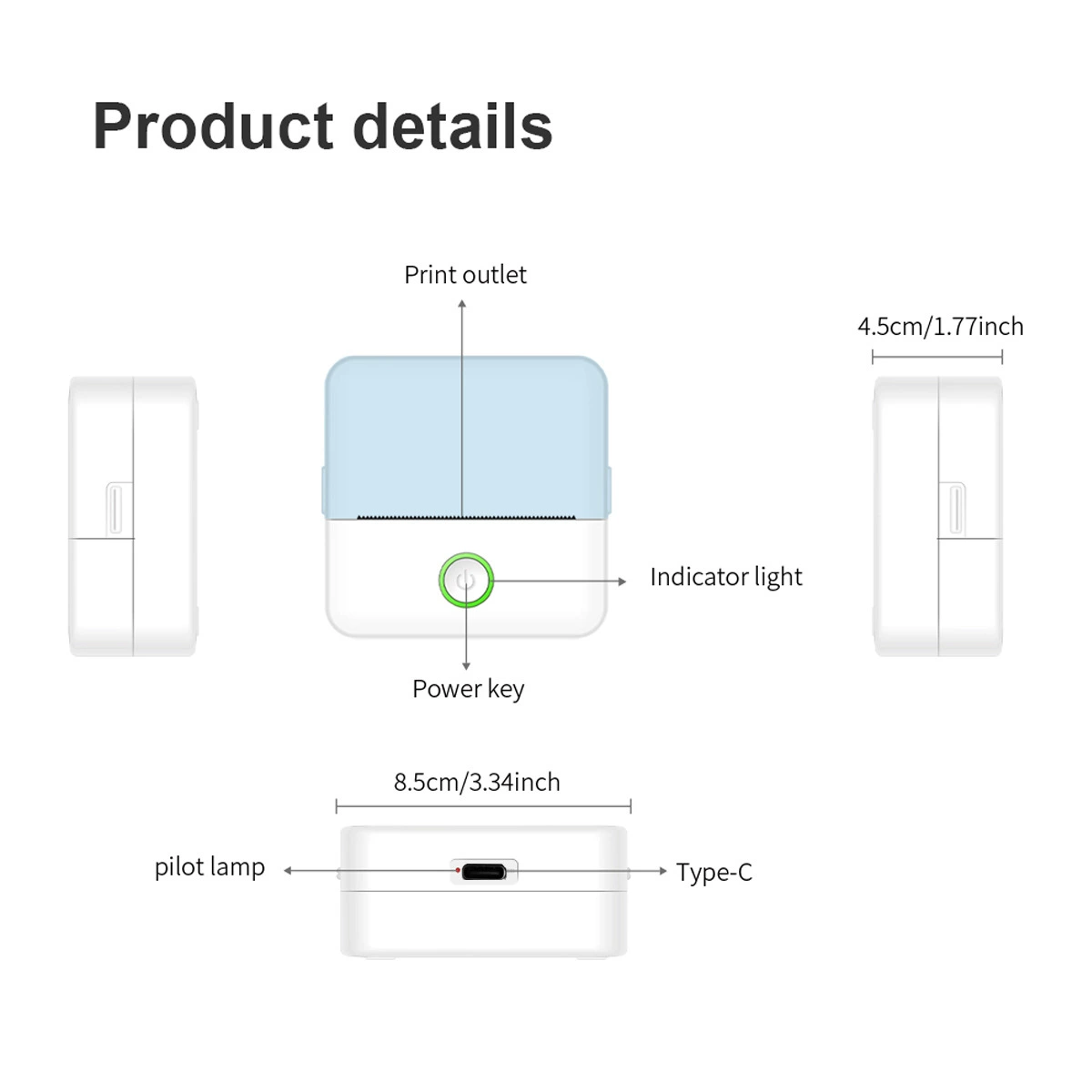 (Cross-border trading), printer, handheld photo, x6, bluetooth, Birthday gift