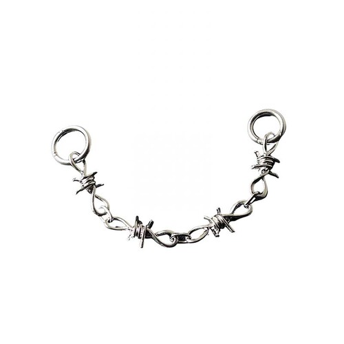 Crocs Shoe Buckle Willow Nail Thorn Blade European and American Hip Hop Punk Metal Shoe Chain Sports Shoe Accessories Shoe Chain