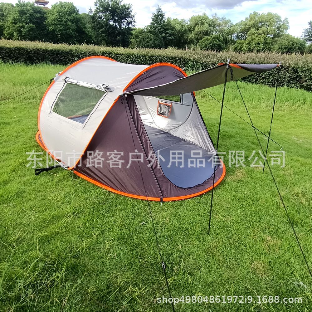 Acampar al aire libre tienda de lanzamiento de mano sin construcción tienda de apertura rápida tienda de viaje automática tienda de campaña impermeable tienda de barco transfronteriza al por mayor