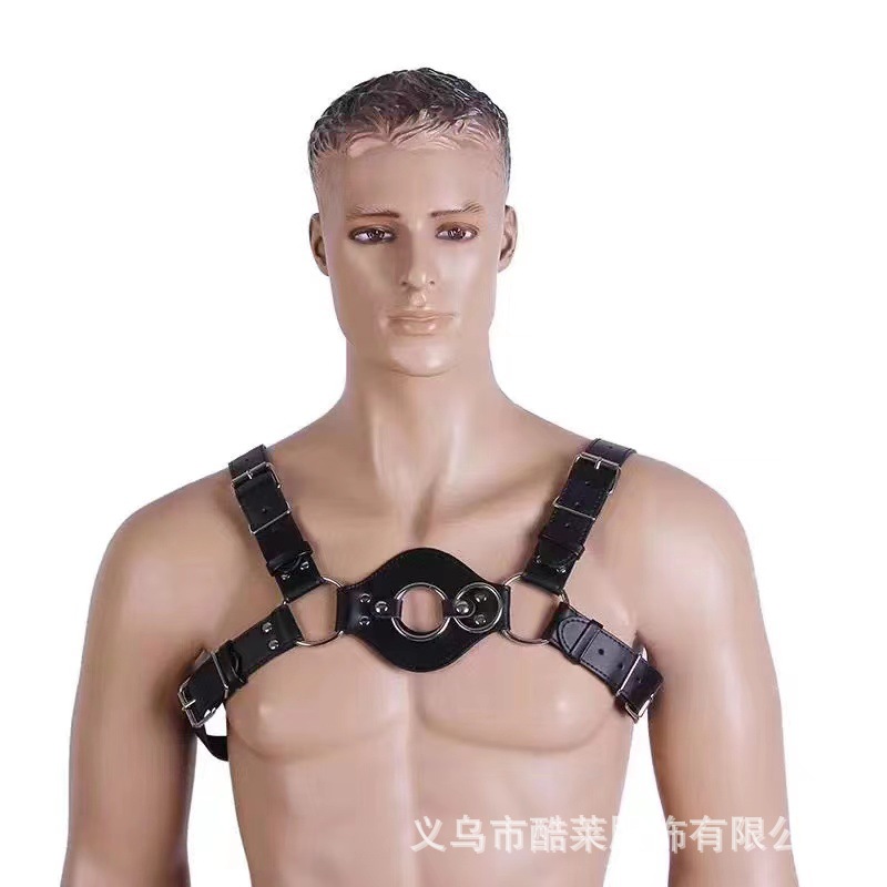 Europa y Estados Unidos transfronterizos cuero amplio amor bondage correa de ropa remaches hombres negocios hegemónico ocio JJ anillo tendencia universal