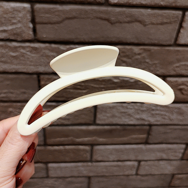 Internet celebridad clip de pelo francés de las mujeres de gran parte posterior de la cabeza horquilla clip de tiburón de alto grado agarre del pelo clip de pelo tocado