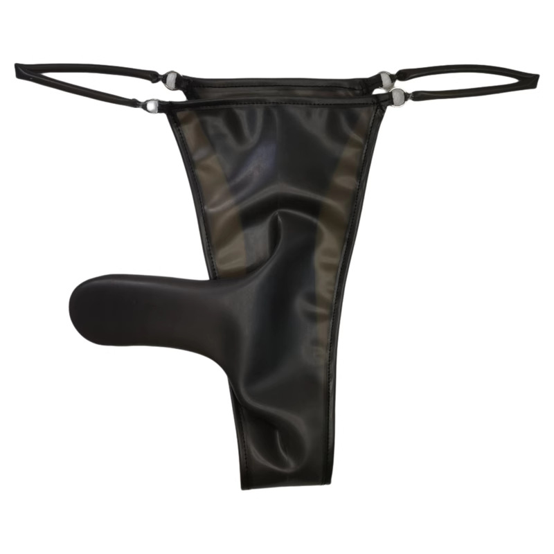 New Sexy Thin Strap Rubber Underwear for Men, Hot and Sexy, High Opening, Medium and Low Waist, Pure Desire Gun Bullet Separation Fashion Underwear