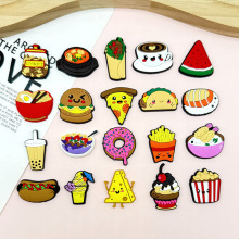 可爱食物系列PVC软件贴片有趣手工DIY冰箱贴手机壳配件拖鞋装饰贴