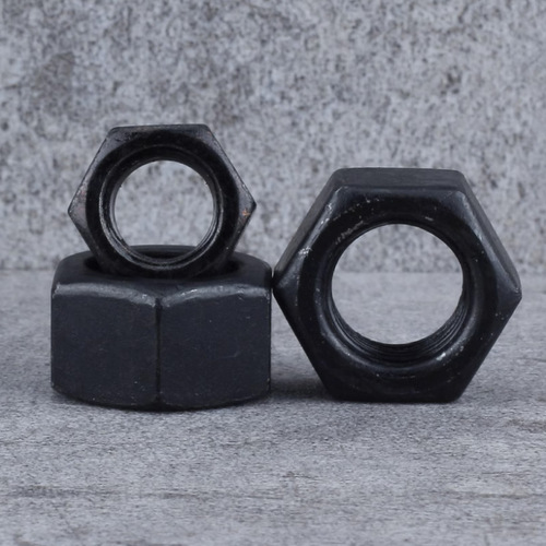 Grade 8.8 black carbon steel hexagonal nut nut high strength M3-M24 fastener external hexagonal nut mechanical grade 8