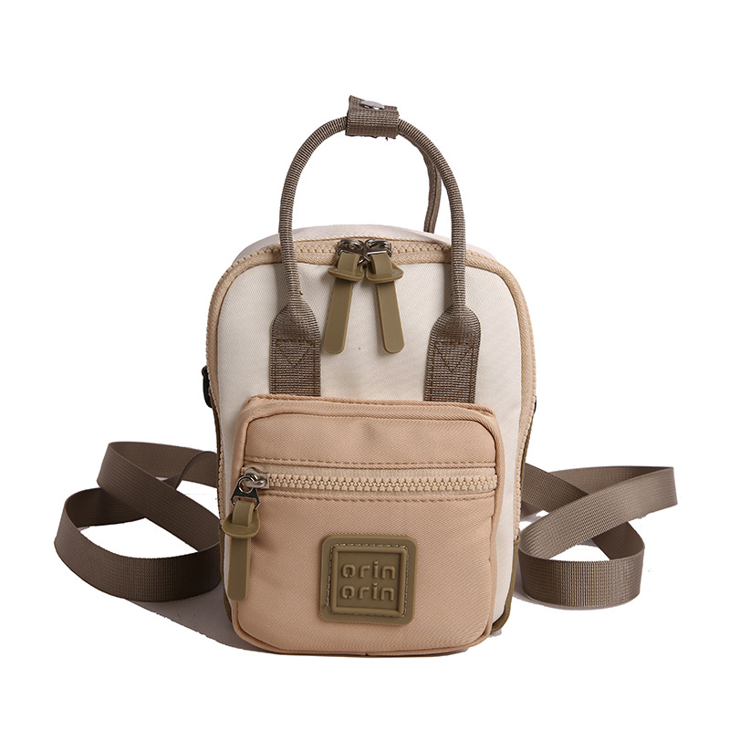 Nuevo mini mochila infantil multifuncional al aire libre bebé mochila de moda de color contraste bolso de hombro para hombres y mujeres