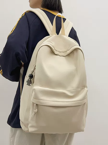 New Large-Capacity Backpack for Women, Simple Korean-Style High-Value Backpack with Unique Design for Men