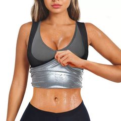 Amazon クロスボーダー脂肪燃焼おなかコントロールベストフィットネススウェットスーツランニングスポーツウェアスウェットベストコルセット女性用