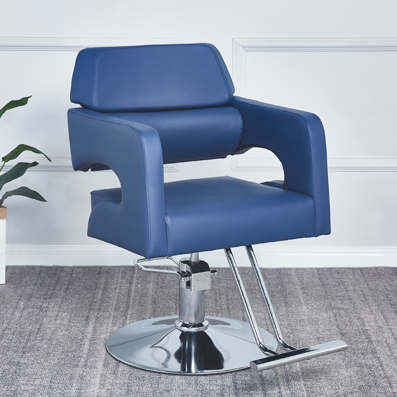 Silla de peluquería Silla de peluquería Silla de peluquería Silla de corte de pelo minimalista moderna Silla de peluquería de acero inoxidable de elevación giratoria