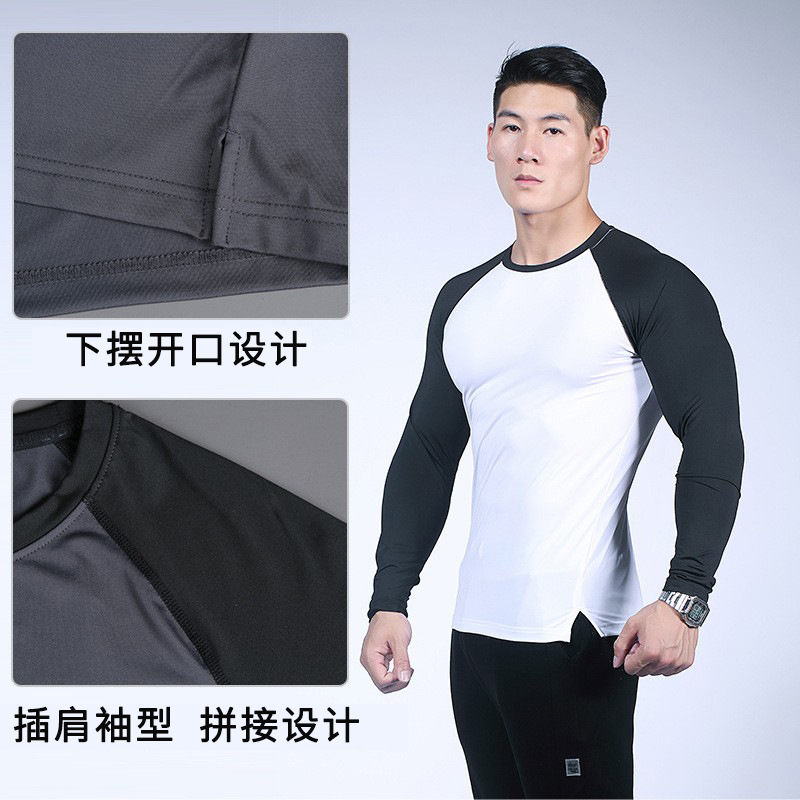 Sports demi-season autumn breathable quick dry long-sleeve for gym…