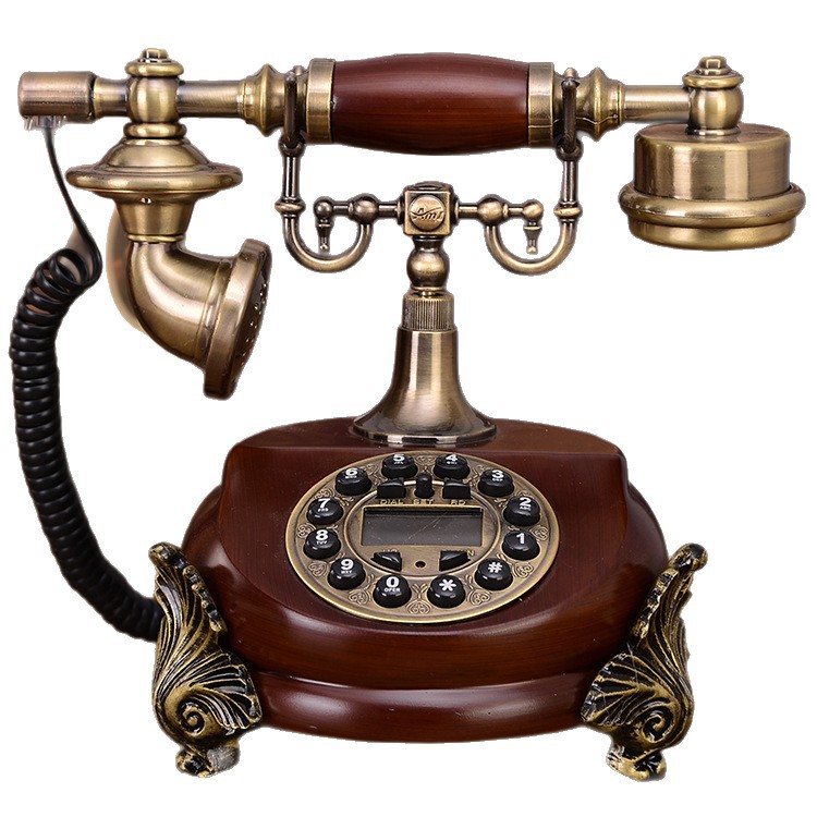 Model 920C European Antique Telephone, Vintage Retro Home Landline, Stylish Creative Keypad Caller ID Telephone