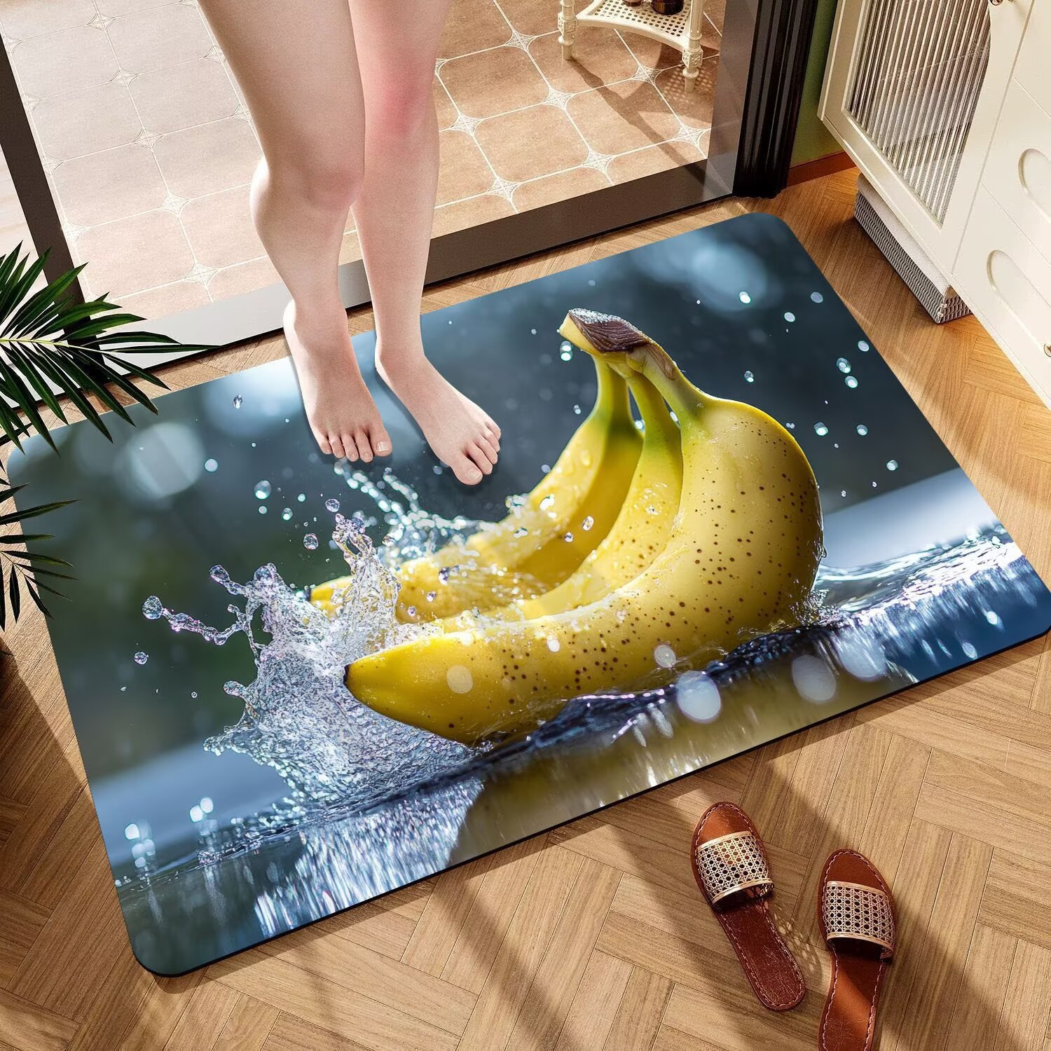 3d Fruit Diatomaceous Earth Bathroom Bath Mat Non-slip Absorbent_voghion.com
