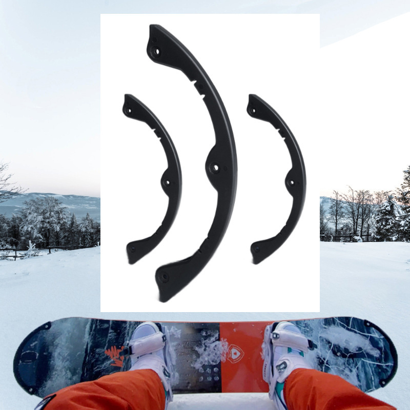 Round arc small square head single board snowboard head and tail protective cover punch-free single board protective cover double board fixed clip