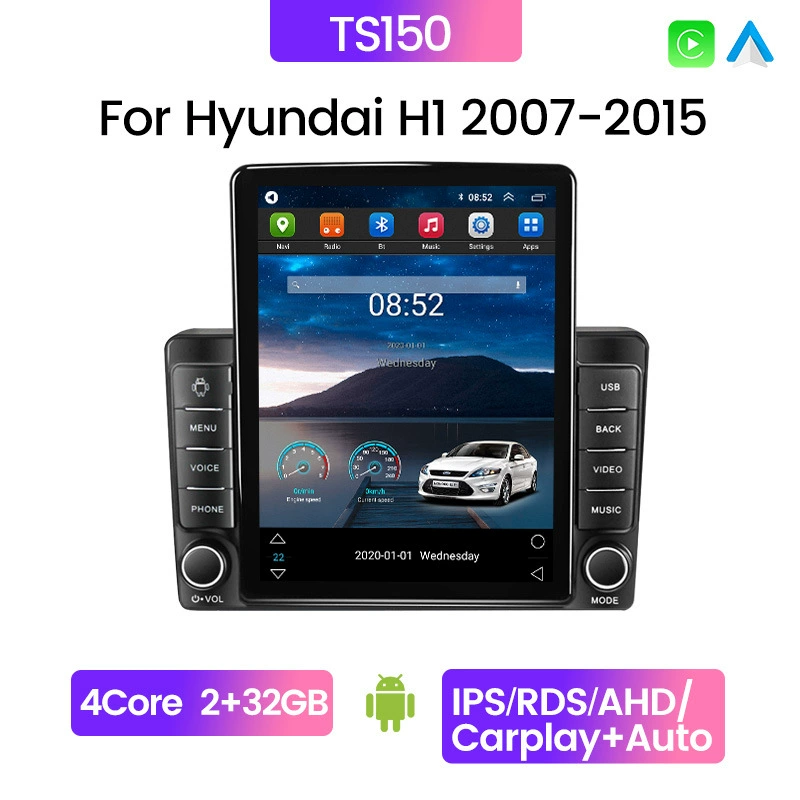 Подходящий для Hyundai H1 2007-2015 Hyundai H1 каменная стела вертикальный экран, автомобиль несет Android умный навигатор
