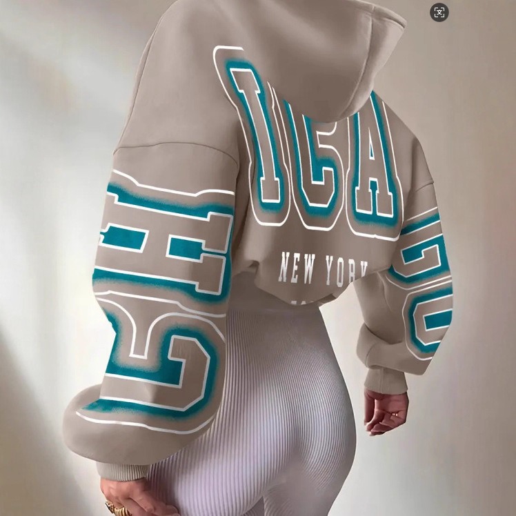 Retro Oversized Unisex Color-Block Hooded Sweatshirt Pullover Digital Print Casual Streetwear 95% Polyester For Women S-XXXL Fall Winter_ecoleips.com