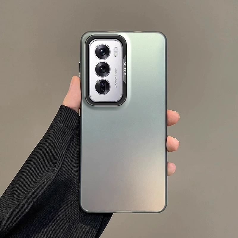 Подходит для мобильного телефона OPPOReno13Pro цвет серебристый IMD сплошной цвет защитная крышка простая a96A57 против падения