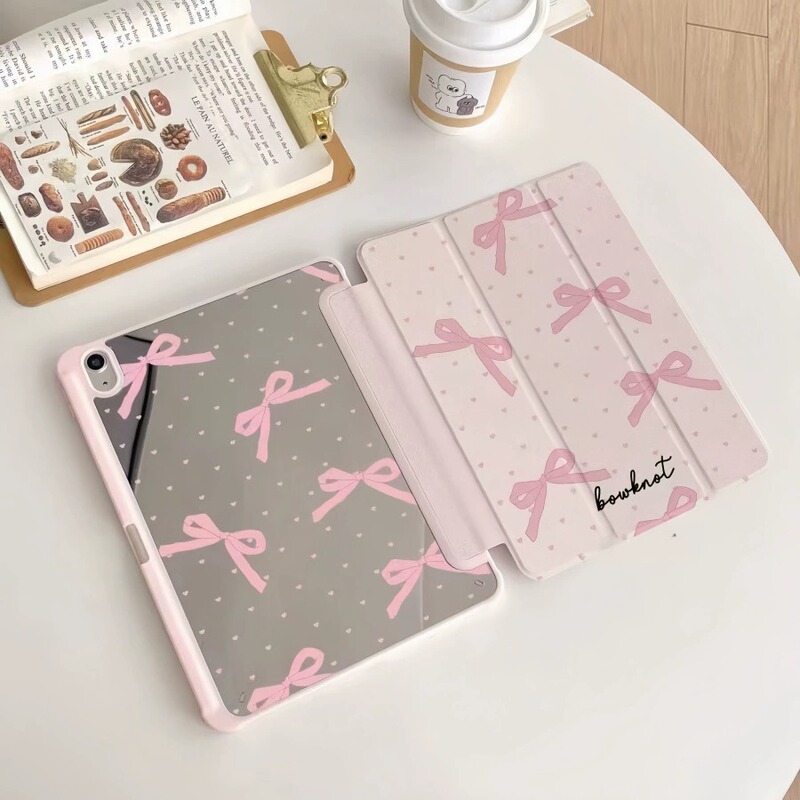 Pink Bow Tablet Protective Case iPad Air4/5/6/Pro 11 2024/10.2/9.7 Pink Bow Tablet Protective Case iPad Air4/5/6/Pro 11 2024/10.2/9.7