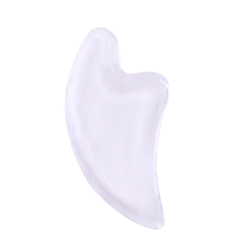 Transparent Crystal Gua Sha Board Face Beauty Slimming Tool Face Scraper Crystal Sheet