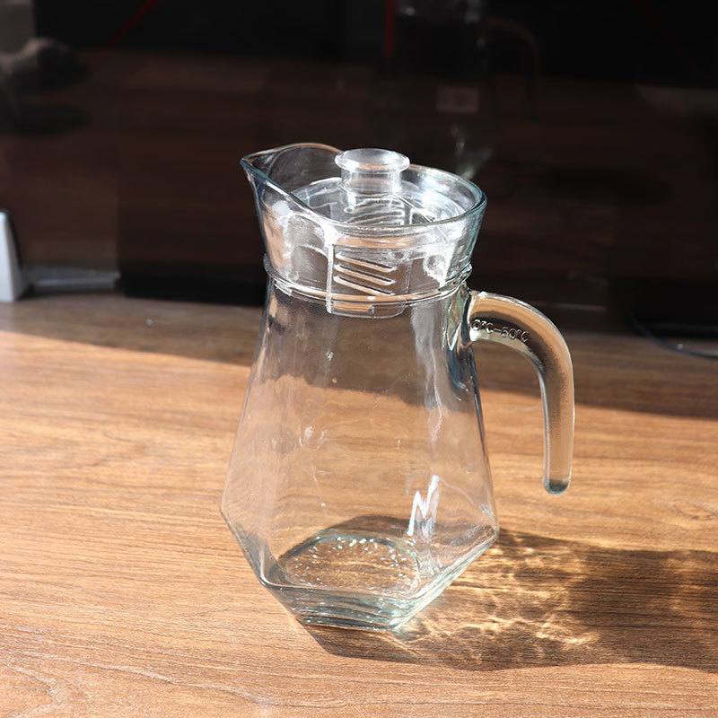 琥珀色のガラス製コールドケトル、冷やした熱湯カップ、5点セット、家庭用ジュースケトル、ウォーターセット、イベントギフト|undefined
