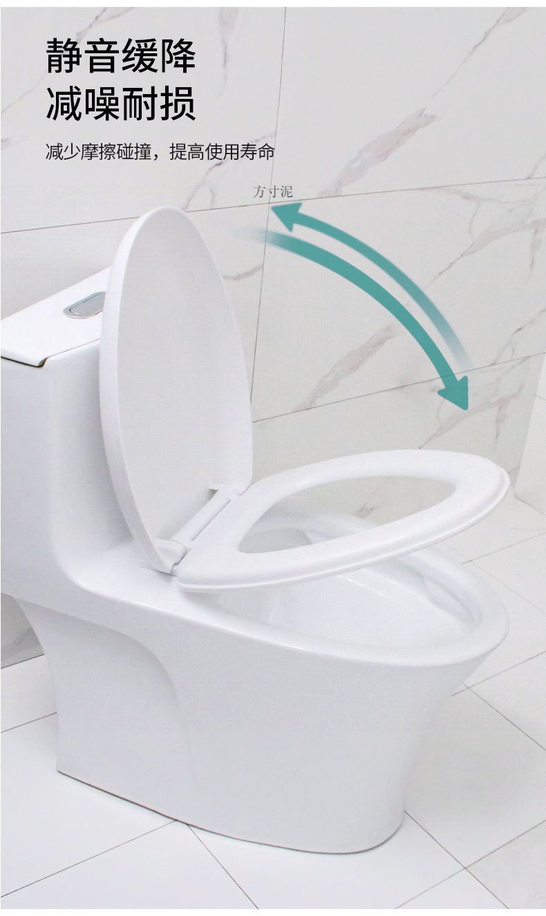 Household universal thickened slow-lowering old-fashioned U-shaped toilet seat cover, toilet board, toilet seat and toilet seat ring accessories factory undefined
