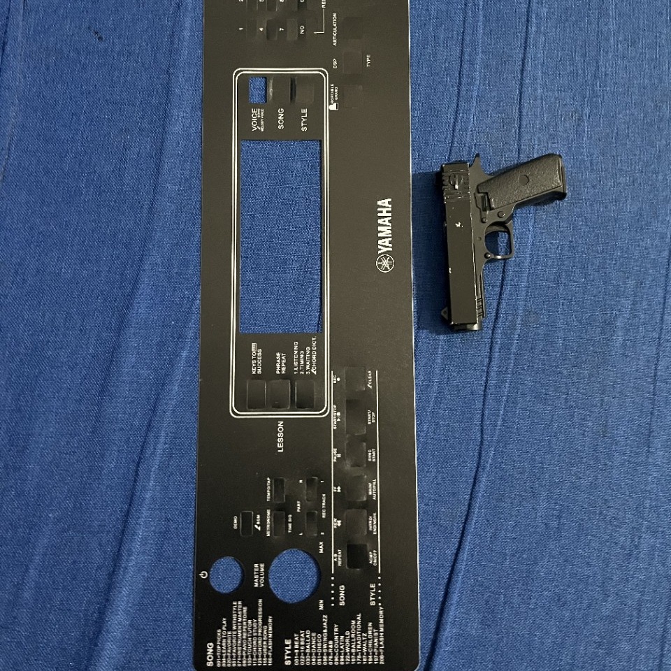 雅马哈电钢琴面板贴YAMAHA英文面板贴塑片pvc不干胶贴纸面板印刷