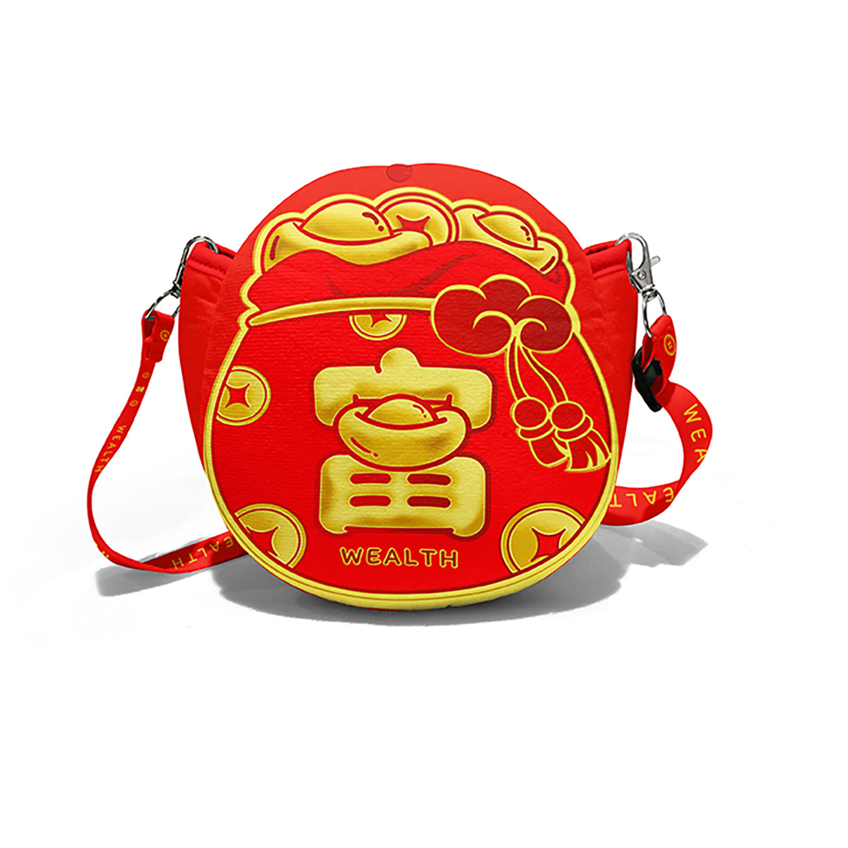 2024 Año Nuevo rojo sobre regalo bolso bandolera para niños bolsa de la suerte festivo bebé Festival de Primavera regalo de Año Nuevo Rojo Sobre Bolsa