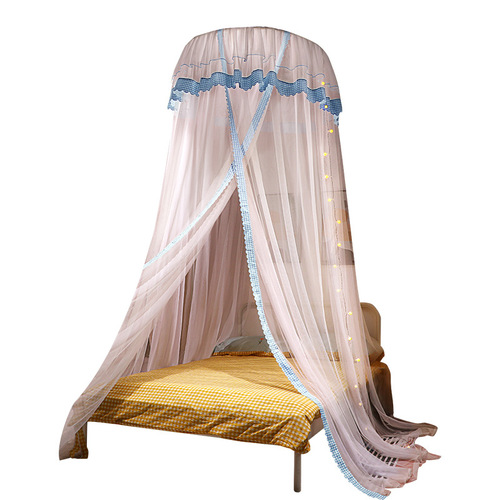 New installation-free dome princess mosquito net home bed adult suspended ceiling bed curtain bed gauze encrypted thickened bed net