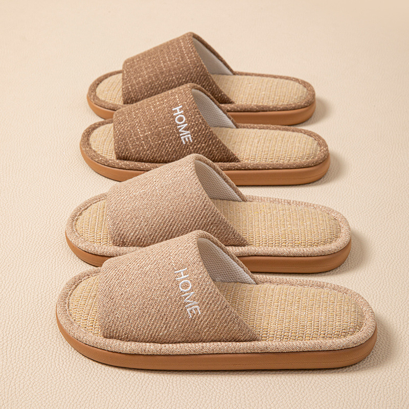 Eva Japanese-Style Silent Thick-Soled Linen Slippers for Women, Non-Slip, Sweat-Absorbent, Breathable, Home Couple Slippers, 2026 New Model Slippers for Men Eva Japanese-Style Silent Thick-Soled Linen Slippers for Women, Non-Slip, Sweat-Absorbent, Breathable, Home Couple Slippers, 2026 New Model Slippers for Men