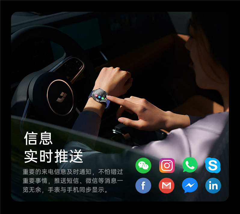 The 2025 new ET456 smartwatch features a 1.56 large AMOLED screen, ECG, Bluetooth call, heart rate and sleep mode undefined