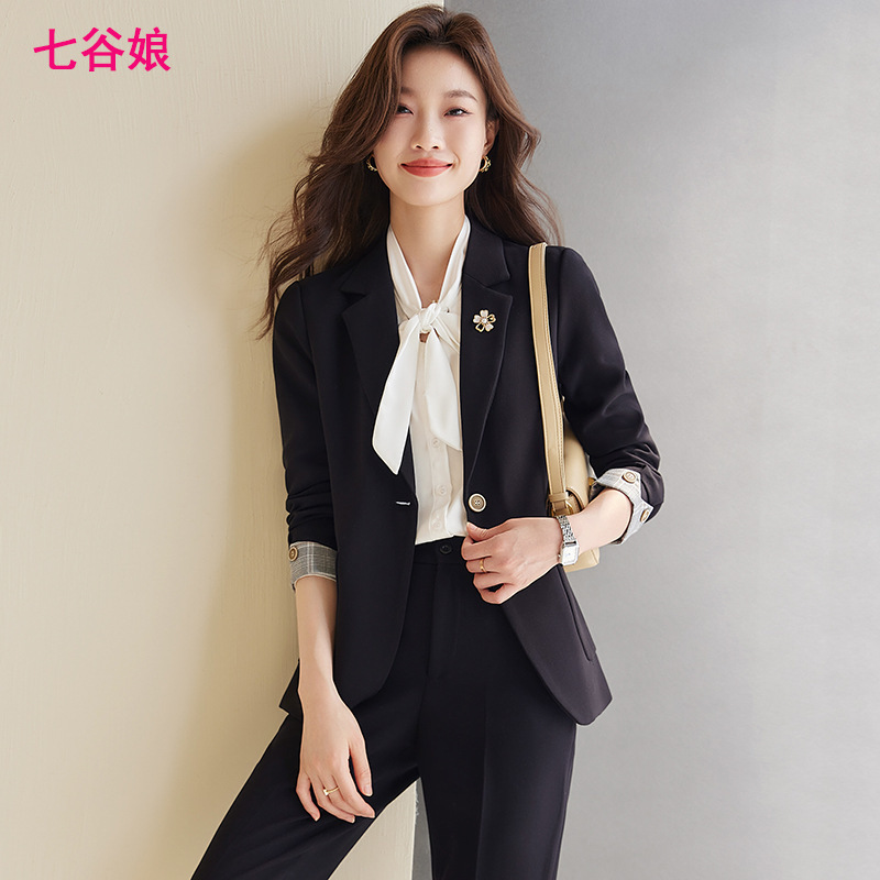 Seven Valley Niang High-end Professional Suit suit Women's 2024 Season Autumn and Winter New Dress Fashion Suit with Loosen Seven Valley Niang High-end Professional Suit suit Women's 2024 Season Autumn and Winter New Dress Fashion Suit with Loosen
