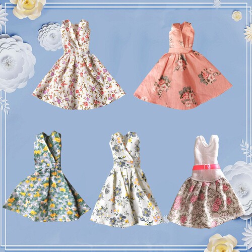 Doll dressing dress height 29cm babi skirt toys 6 cents doll clothes and costumes exclusive supply