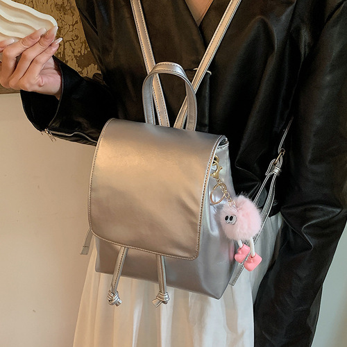 Backpack Small Bag Women's Bag  New Style Trendy Summer Fashion Crossbody Bag Korean Version Outdoor Backpack Versatile Dual Shoulder Bag