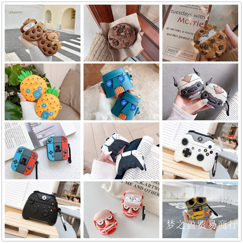 AirPods Pro wireless Bluetooth headset case for Apple 2 3 generation soft silicone protective case female cute cartoon