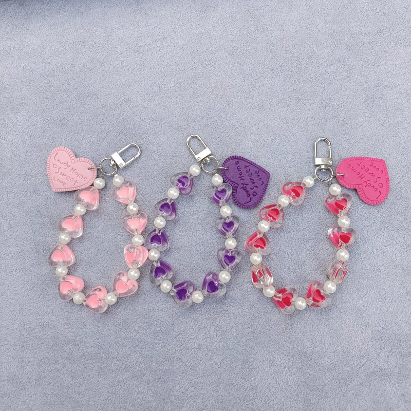 Creative bracelet heart-shaped, keychain with letters, accessories, bag, pack, accessory → Творческий браслет в форме сердца, брелок с буквами, аксессуары, сумка, набор, аксессуар