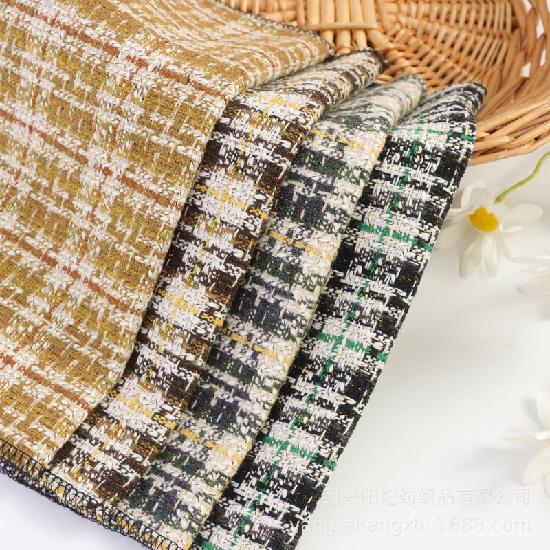 Factory wholesale Chanel style coarse woven woolen woolen fabric autumn and winter clothing hat bag coat fabric Factory wholesale Chanel style coarse woven woolen woolen fabric autumn and winter clothing hat bag coat fabric