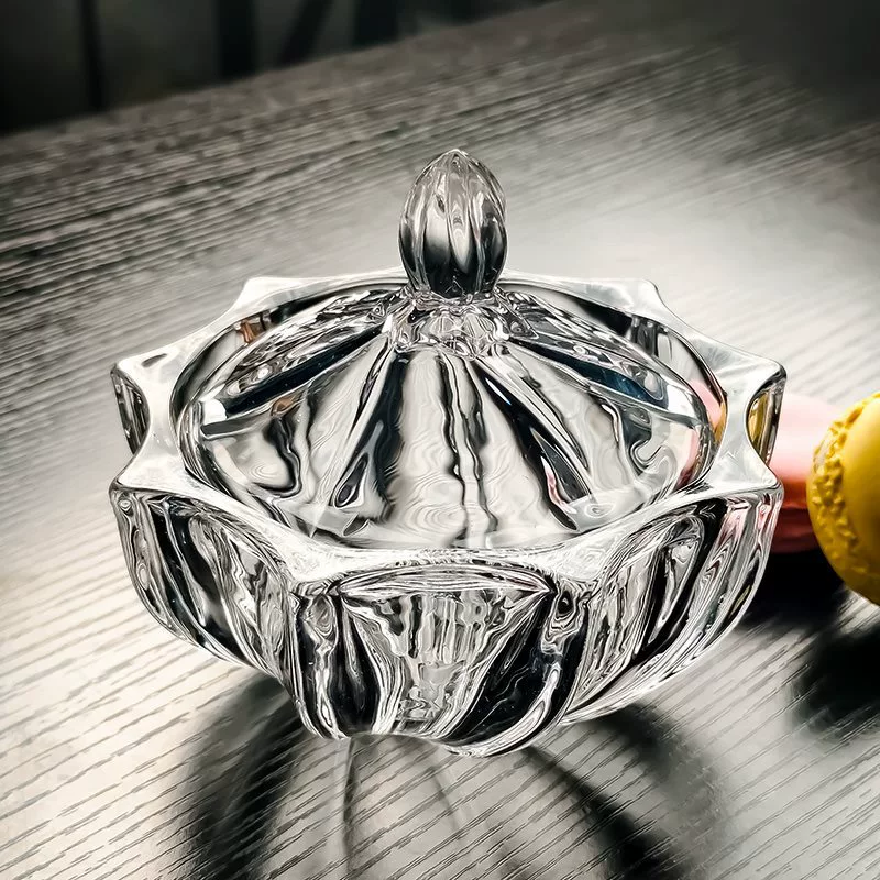 Crystal Glass Creative Candy Fruit Fruit Features Design Sense Color Light Luxury Covered Caps Cup