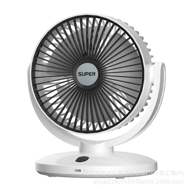 [Amazon Hot Sale] ventilador de escritorio al aire libre circulación de gran viento para el hogar visualización digital ventilador triángulo de doble propósito