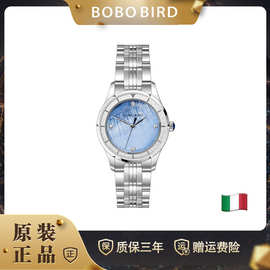 意大利轻奢镶钻女士手表高档不锈钢优雅百搭ins风女士腕表时装表