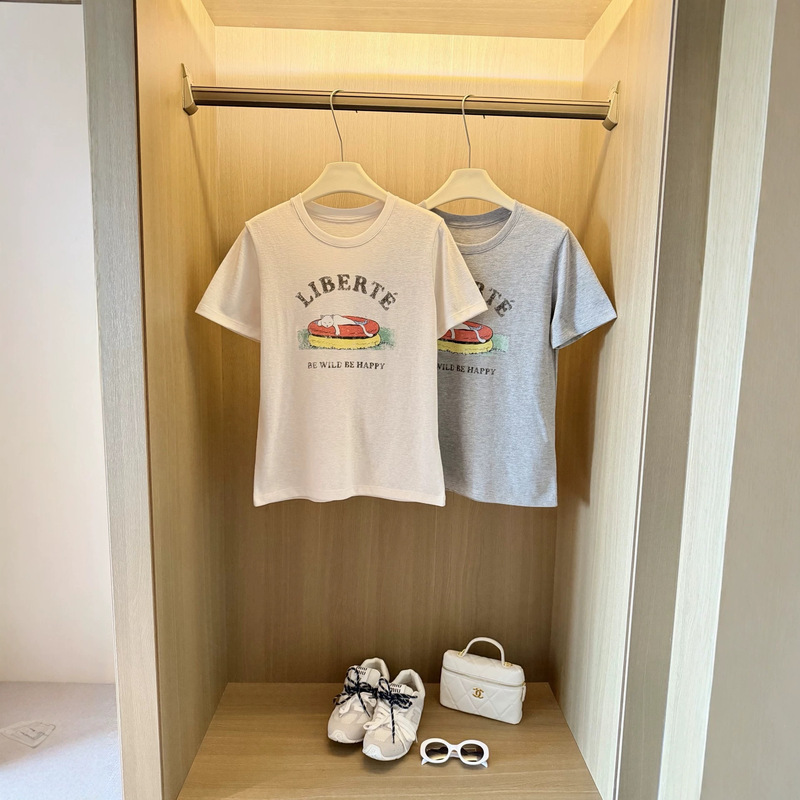 26 Spring/Summer Moc Women's Cute Pet Swim Ring Kitten Print Loose Casual Short Sleeve American Retro Simple Thin Cotton T-Shirt 26 Spring/Summer Moc Women's Cute Pet Swim Ring Kitten Print Loose Casual Short Sleeve American Retro Simple Thin Cotton T-Shirt