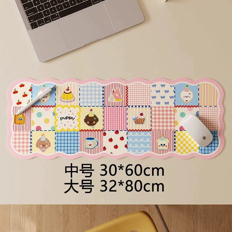 Mouse Pad Desk Mat Leather Home from Yomiego