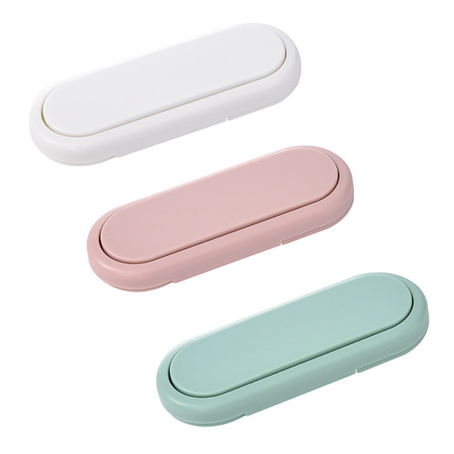 2024 new Japanese style simple bi-fold lock infant and child safety lock anti-pinch refrigerator cabinet door anti-opening cabinet lock