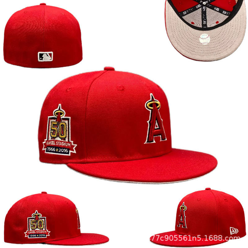 Todo cerrado, no ajustable, anti-uso de sombreros de béisbol al por mayor de comercio exterior de LA, hombres y mujeres, sombrilla de hip-hop estadounidense, sombrero de ala plana NY