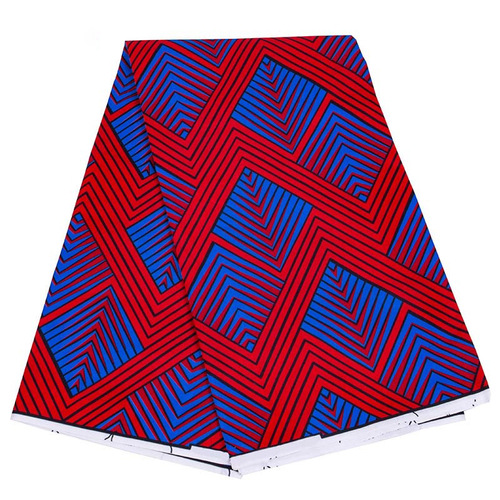 Cross-border supply from Africa printed polyester fabric for clothing and dresses, plain weave geometric printed fabric