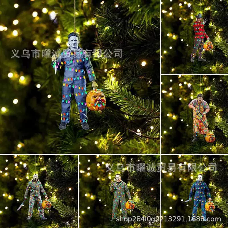 Автомобиль зеркало заднего вида плоский кулон ужас зомби карлик автомобиль украшения подарок ужас фигурки ремесло кулон