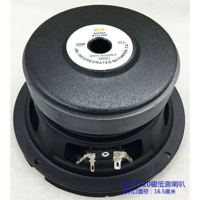 6.5/8/10/ 12inch Subwoofer Car horn/tweeter - black-6inch-120-magnet-bass-4o-diameter-165cm-single-speaker-none