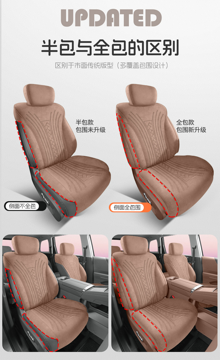 26 models of Wuling Starlight L car seat covers, suitable for all seasons, full coverage cushion, Ramus suede car seat covers